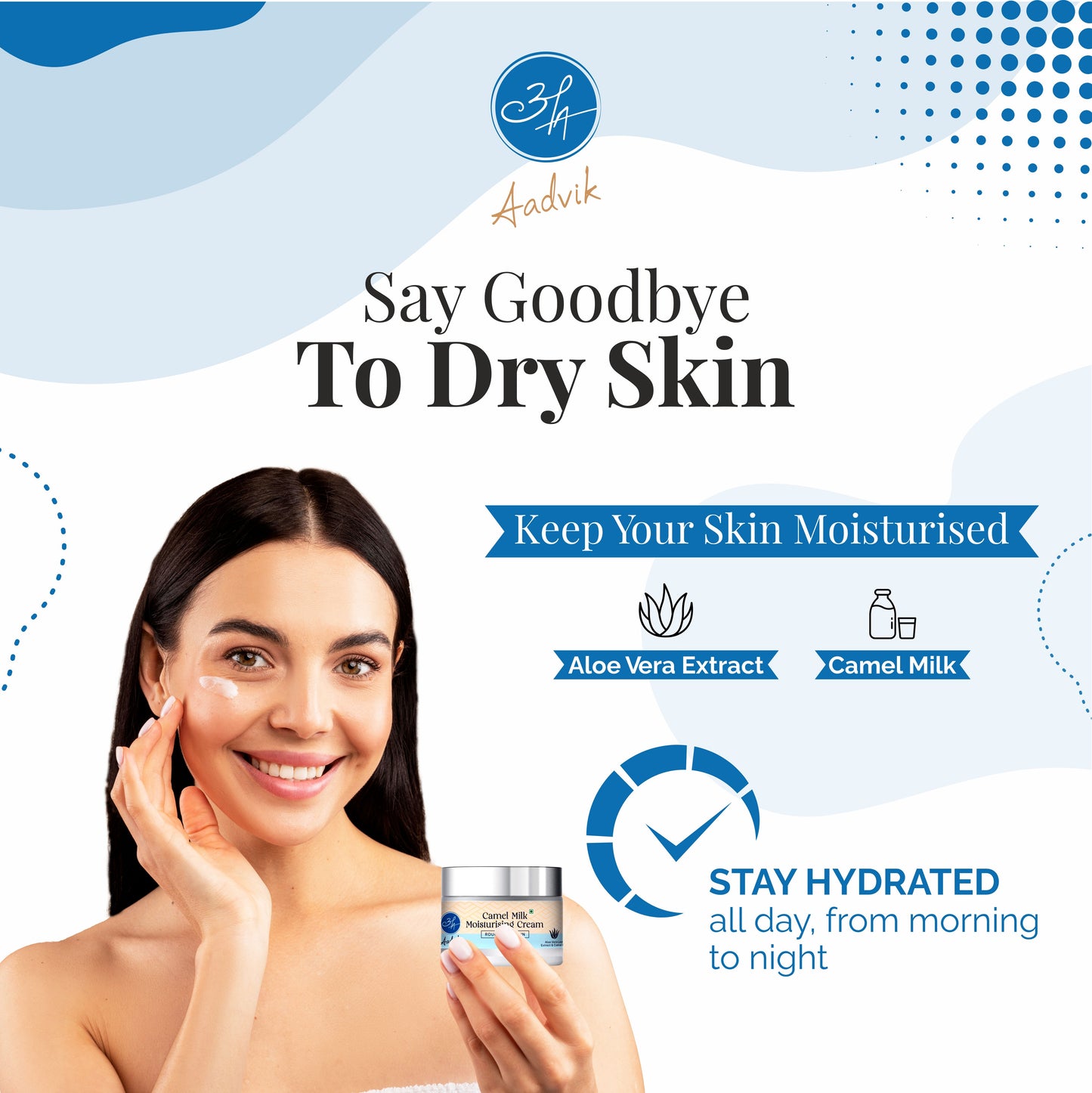 Camel Milk Moisturising Face Cream: Hydrate, Nourish, Pamper Your Skin 50g