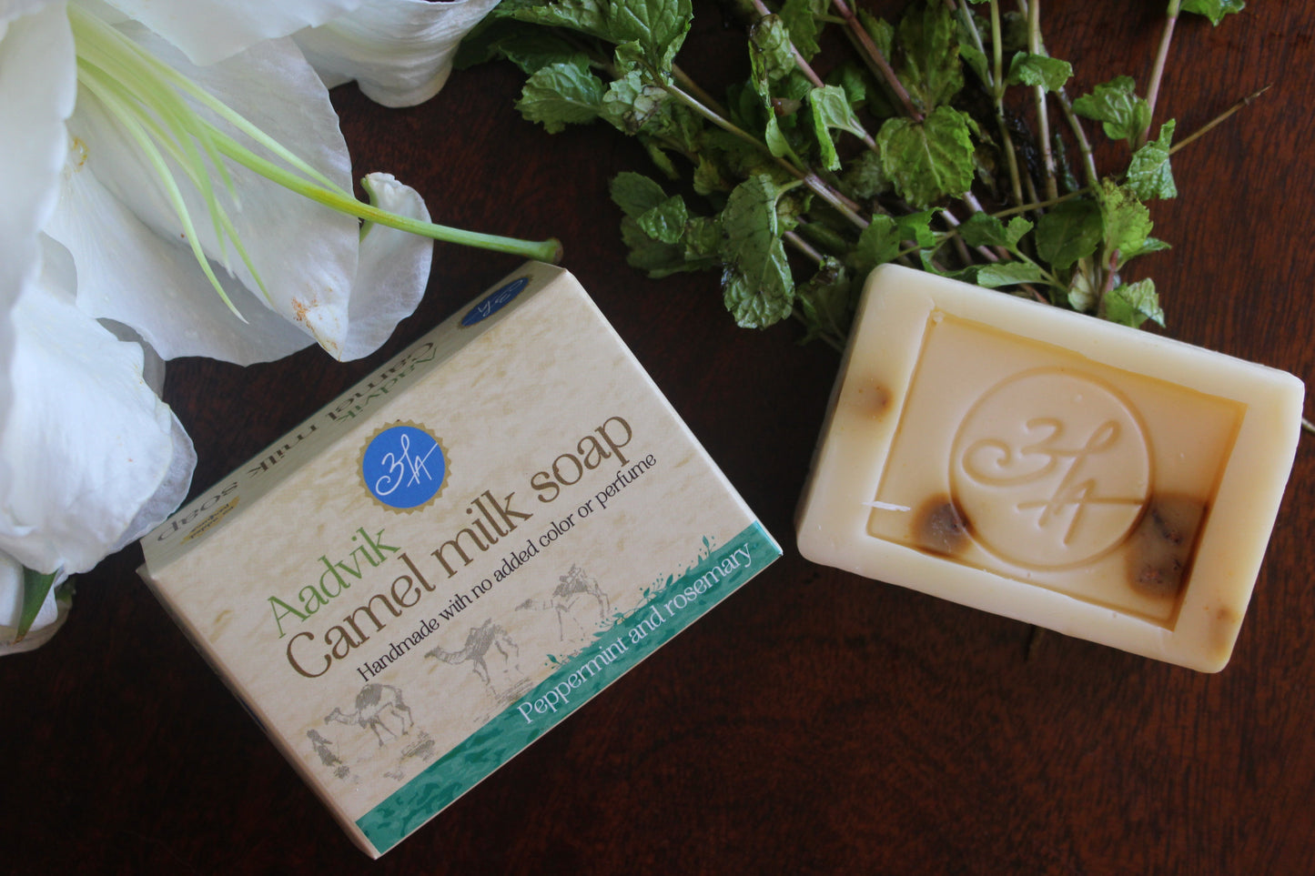 Camel Milk Soap With Peppermint & Rosemary Essential Oil | 100gm