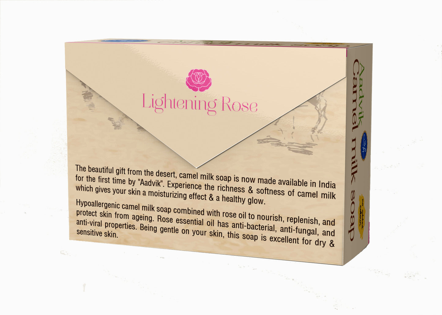 Camel Milk Soap With Rose Essential Oil | 100gm