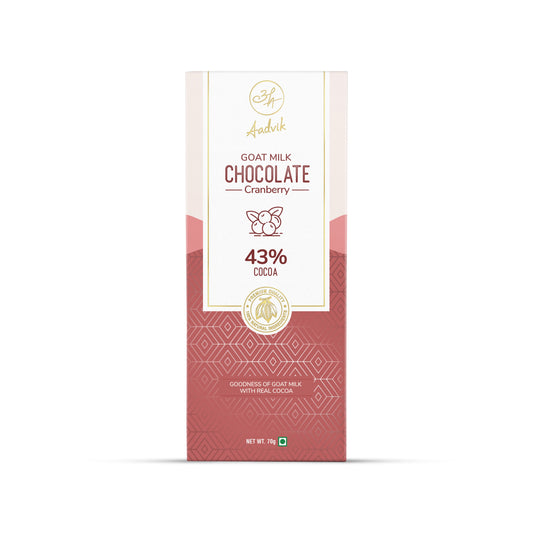 Goat Milk Chocolate | Cranberry | 70g