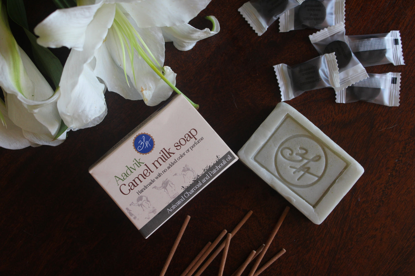Camel Milk Soap With Charcoal Patchouli Oil | 100gm