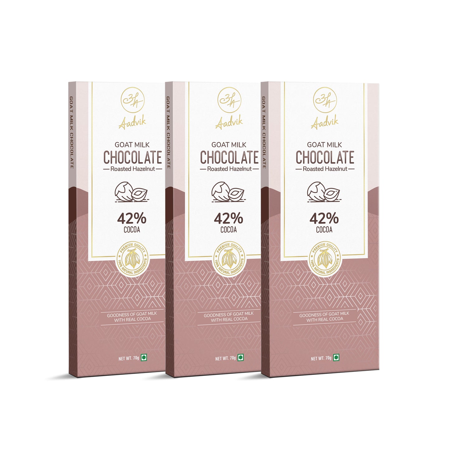 Goat Milk Chocolate | Roasted Hazelnut | 70g