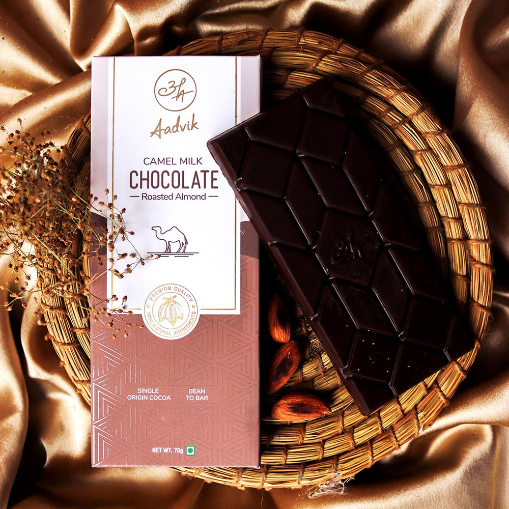 Camel Milk Chocolate | Roasted Almond । 70g