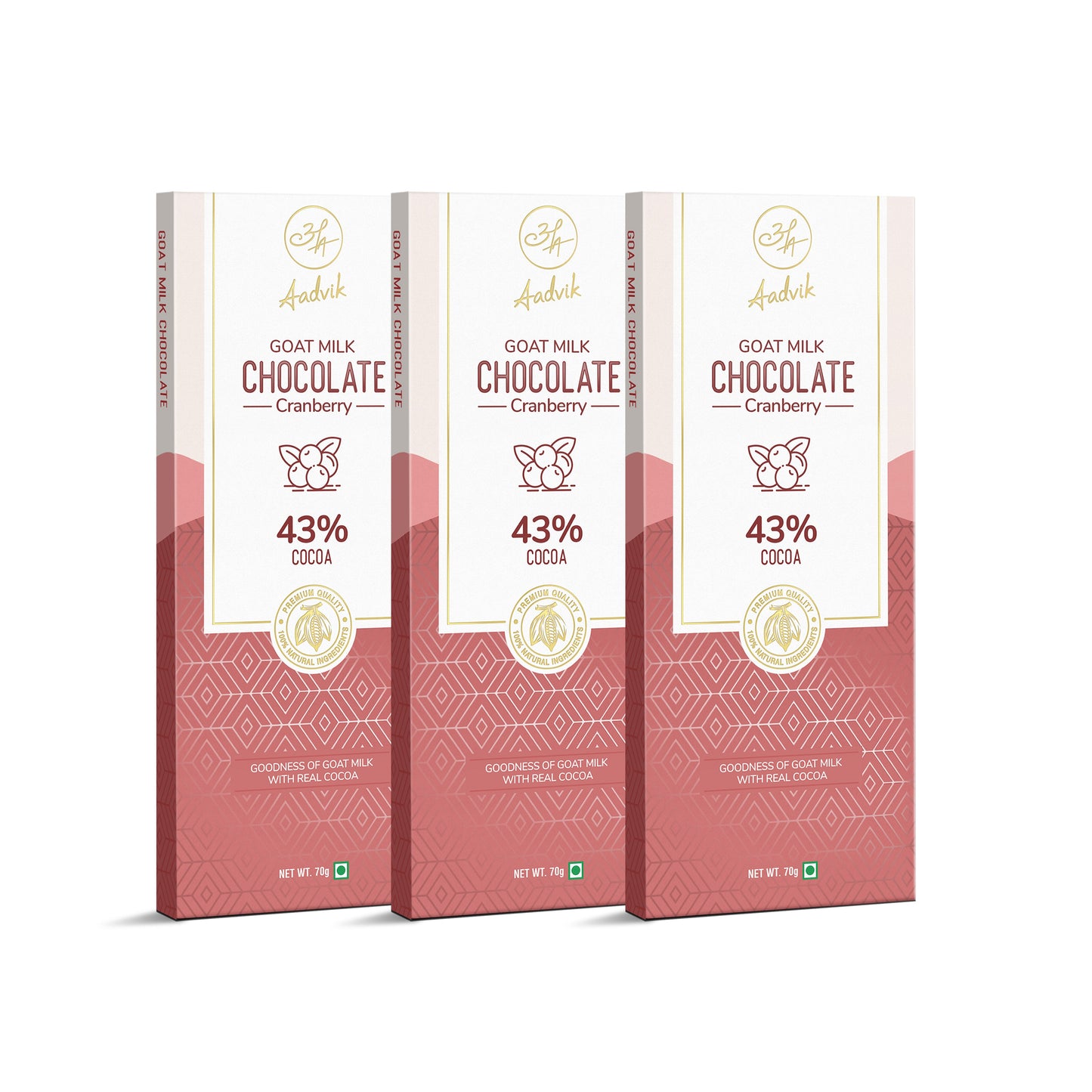 Goat Milk Chocolate | Cranberry | 70g