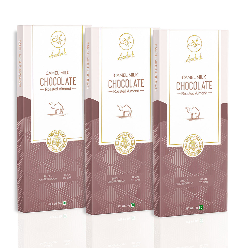 Camel Milk Chocolate | Roasted Almond । 100% Natural Ingredients । Premium Quality