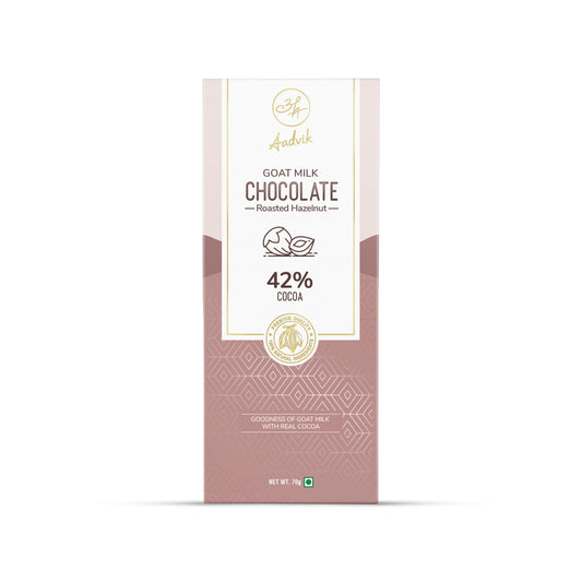 Goat Milk Chocolate | Roasted Hazelnut | 70g